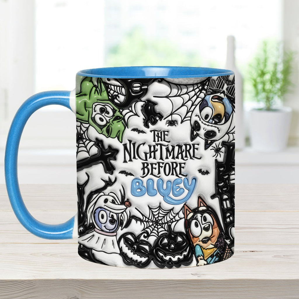 Personalized Nightmare Accent Mug Custom Name Gift for Halloween Accent Mug GradoCreations