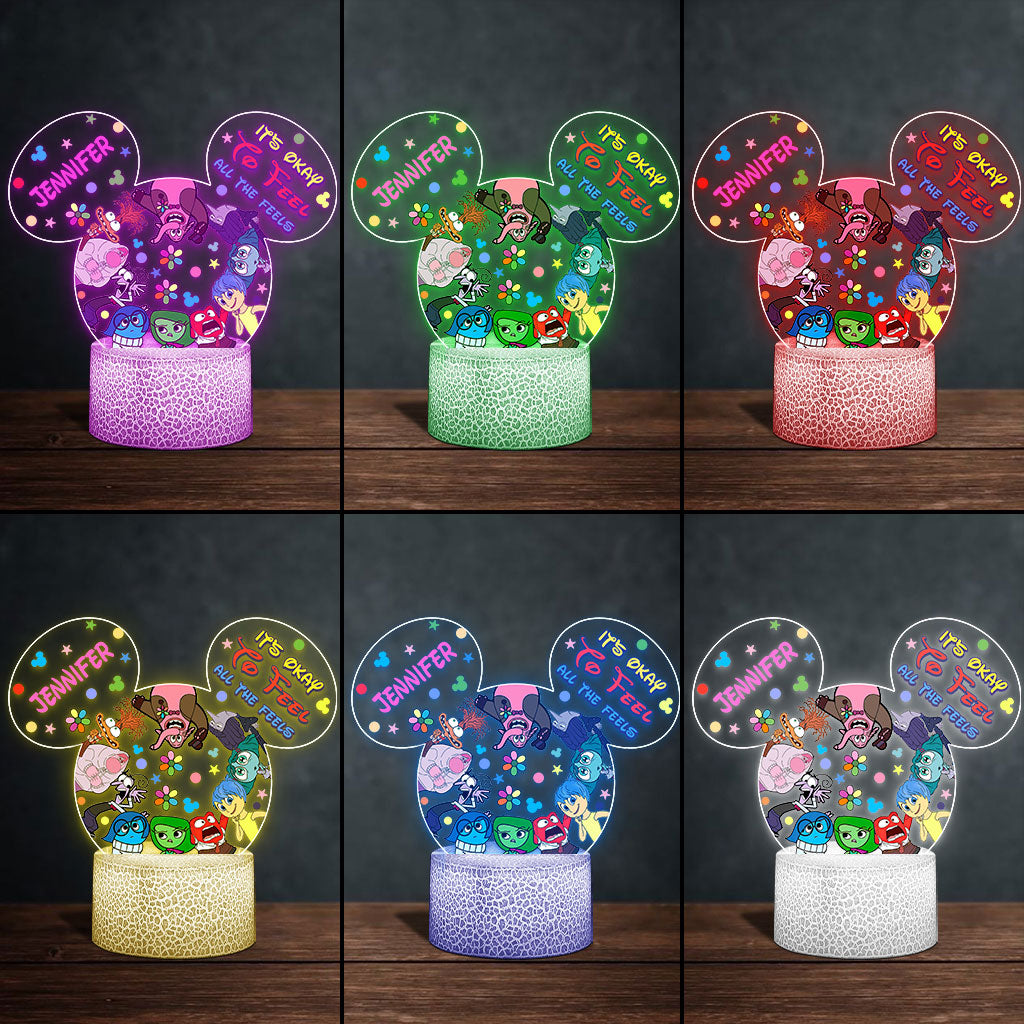 Personalized Acrylic Shaped Light Plaque Custom Name Gift Shaped Plaque Light Base GradoCreations