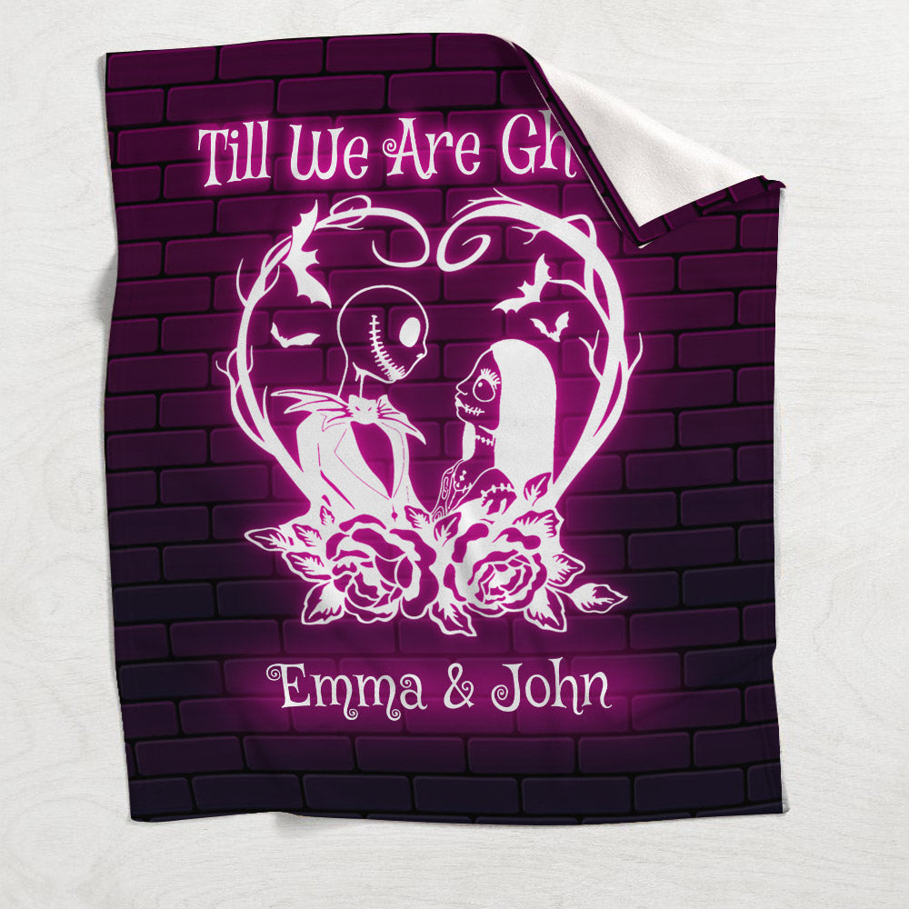 Personalized Nightmare Blanket Custom Couples Gift for Halloween Blanket GradoCreations