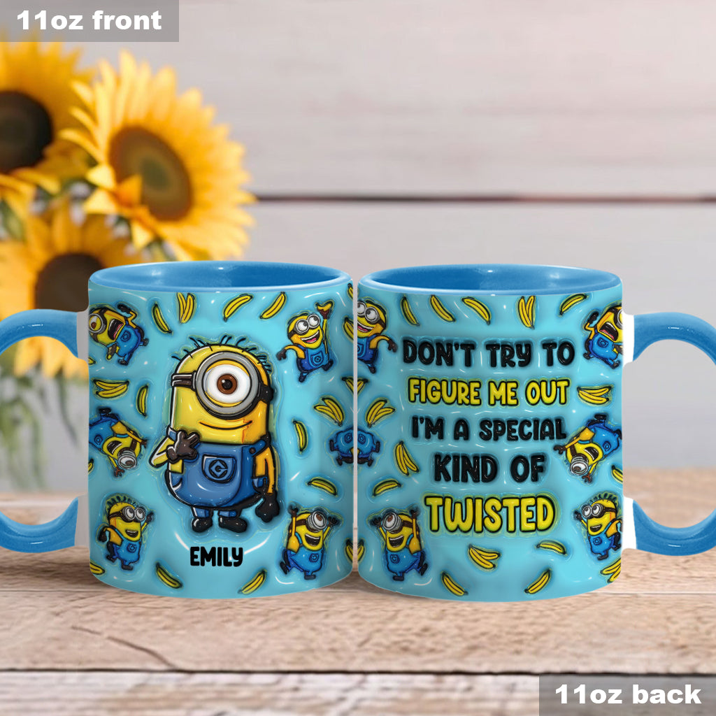 Personalized Minion Mug Custom Name Gift Idea for Kids Accent Mug GradoCreations