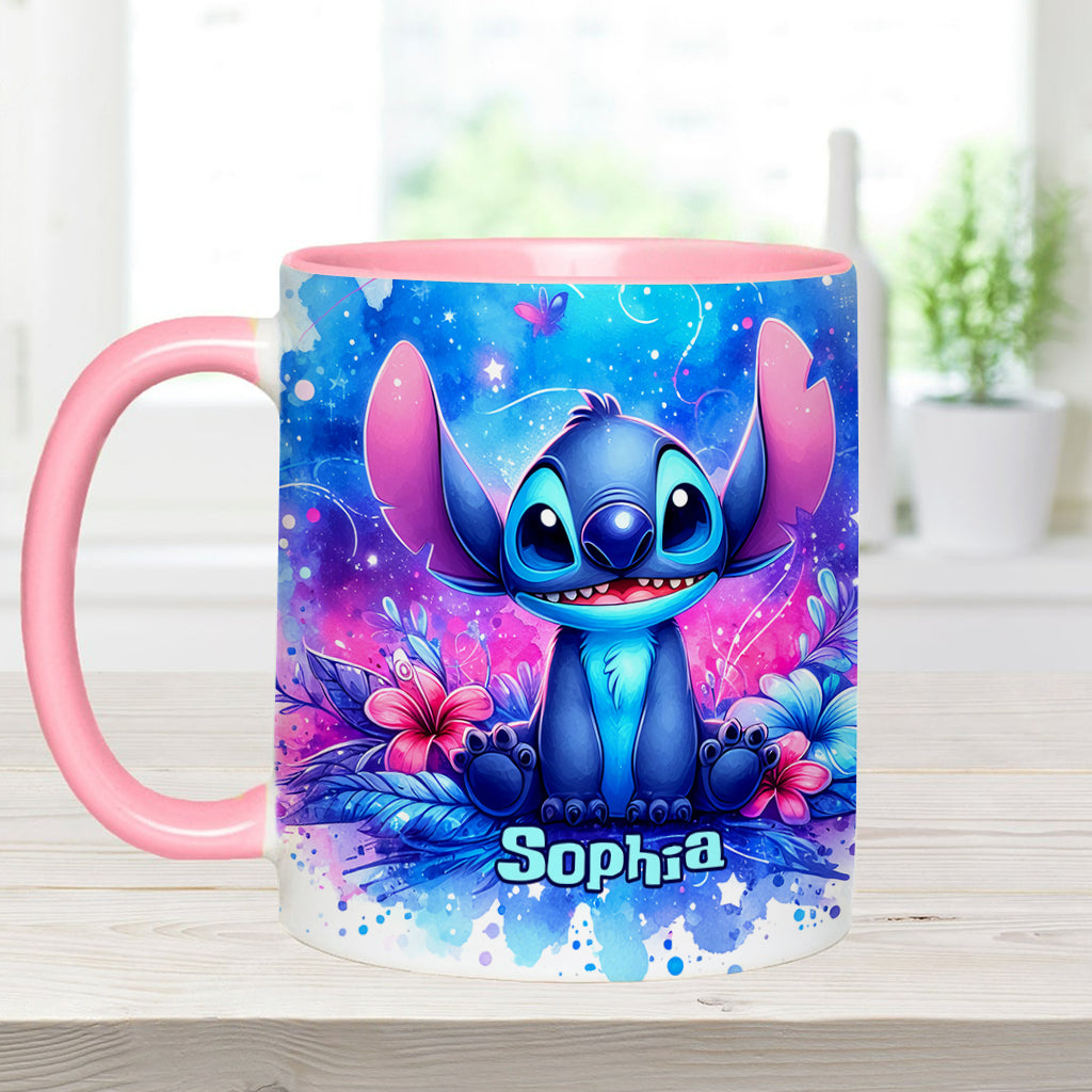 Personalized Ohana Accent Mug Custom Name Gift for Family Accent Mug GradoCreations