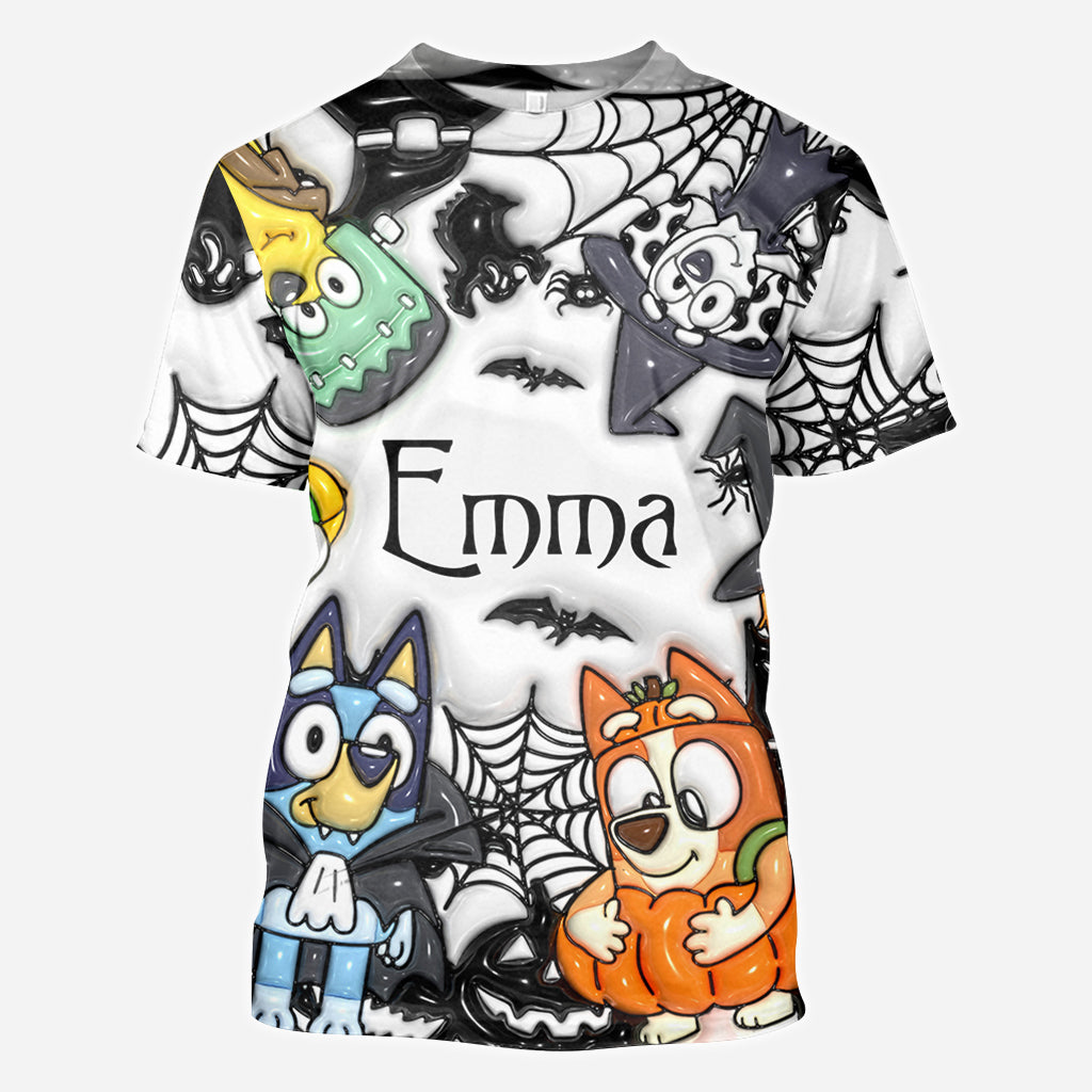 Personalized Halloween All-Over Shirt Custom Name Gift for Kids All Over Shirt GradoCreations