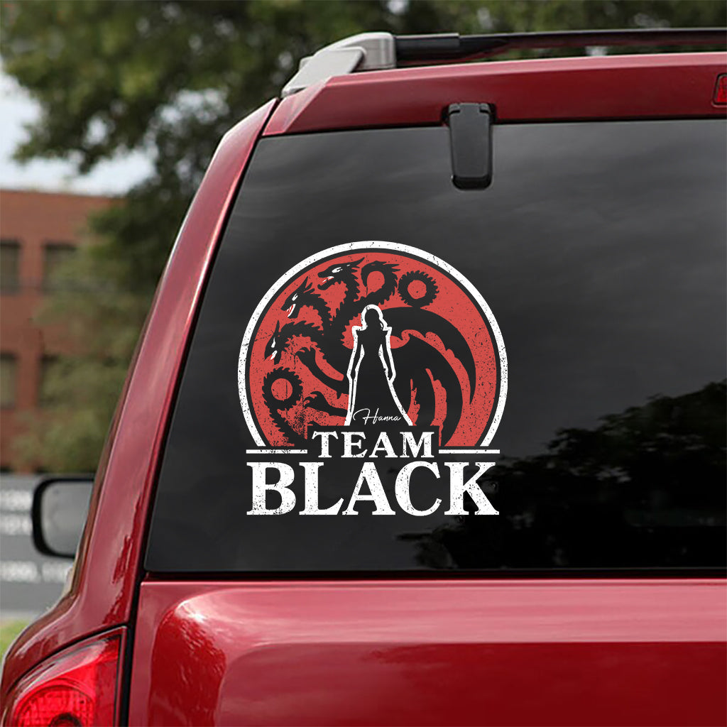 Personalized Team Black vs Team Green Decal for Cars & Windows Decal Full GradoCreations
