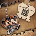 Personalized QR Code Keychain for Couples - Unique Gift Keychain GradoCreations