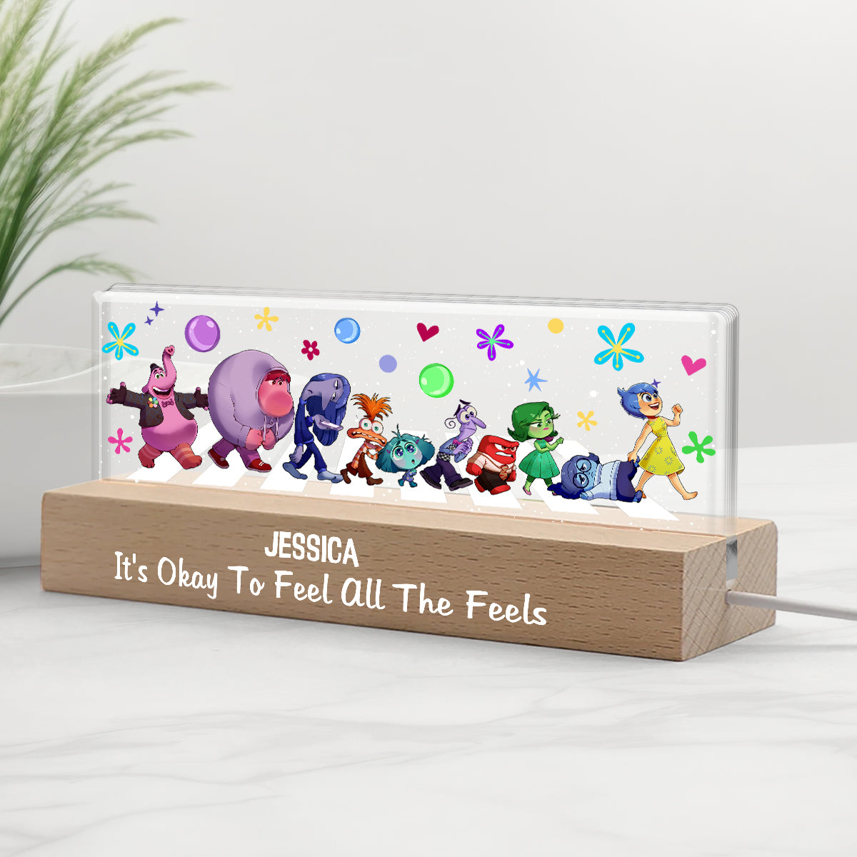 Personalized LED Night Light Custom Name Unique Gift for Mom Custom LED Night Light GradoCreations