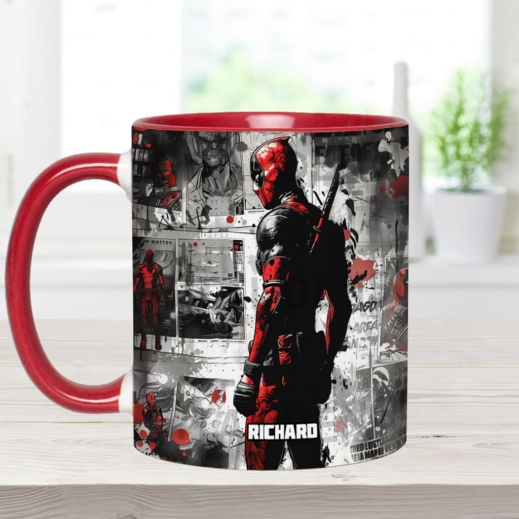 Personalized Psychopath Accent Mug Custom Name Gift Idea Accent Mug GradoCreations