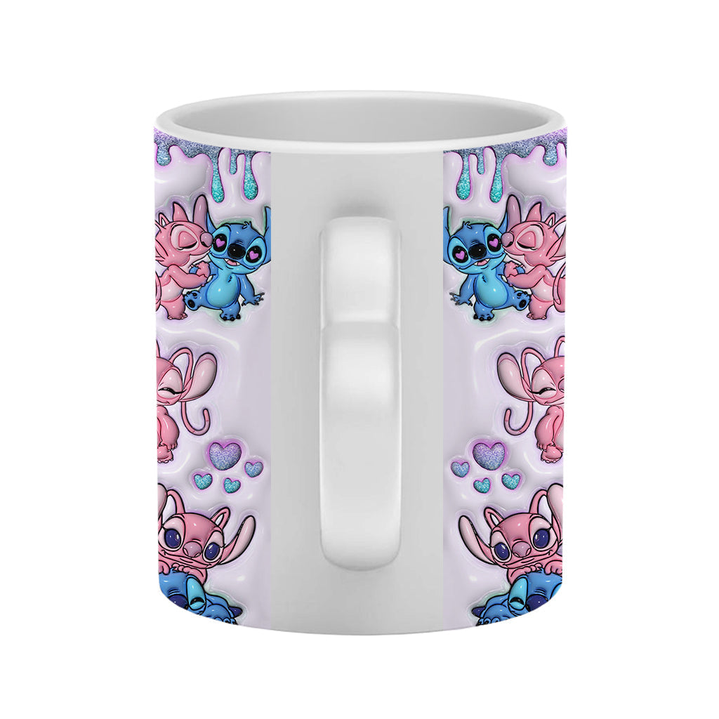 Personalized Heart Handle Mug Ohana Means Family Gift Heart Handle Mug GradoCreations
