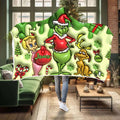 Personalized Grinch Hooded Blanket Unique Christmas Gift Hooded Blanket GradoCreations