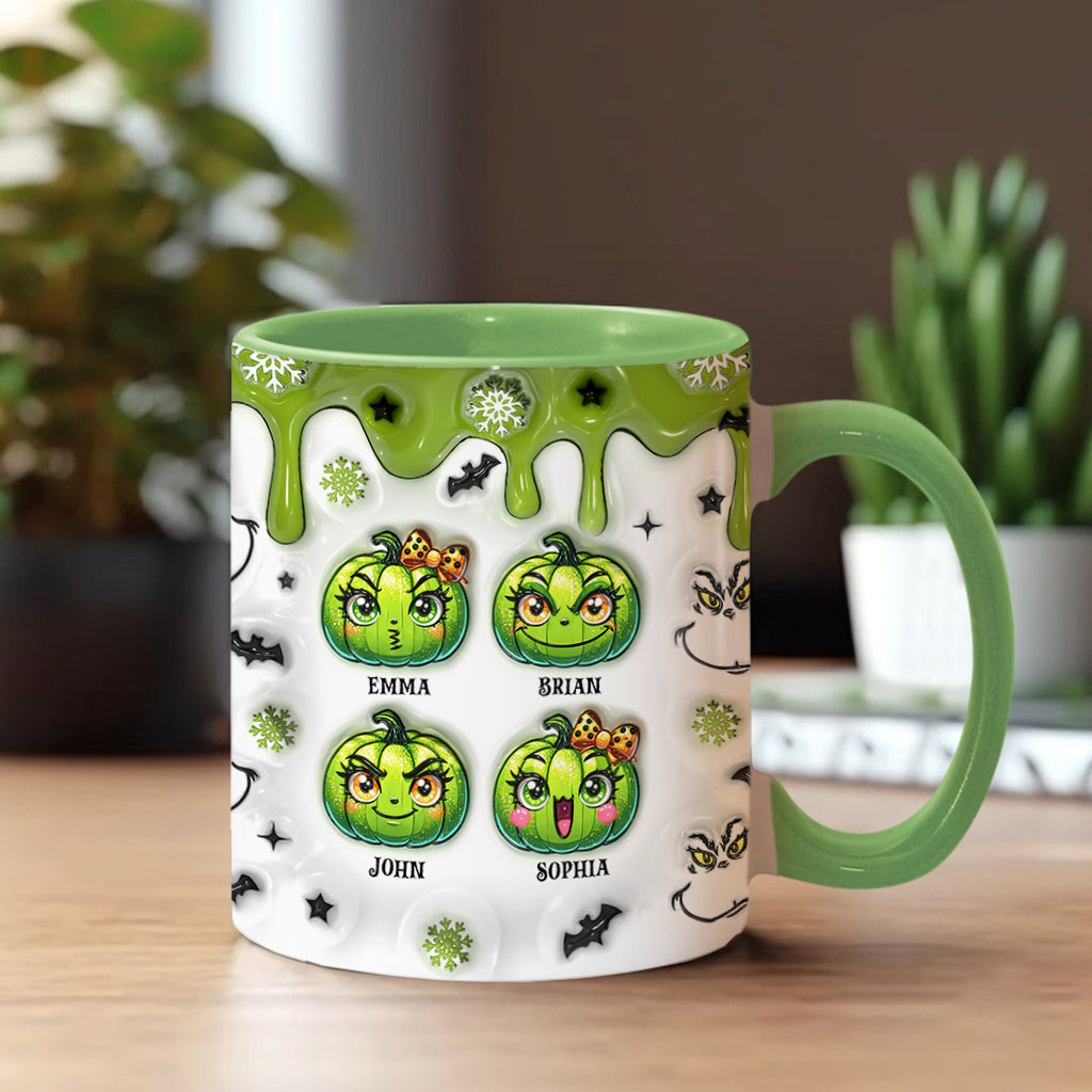 Personalized Grinchy Grandma Accent Mug Custom Name Gift Accent Mug GradoCreations