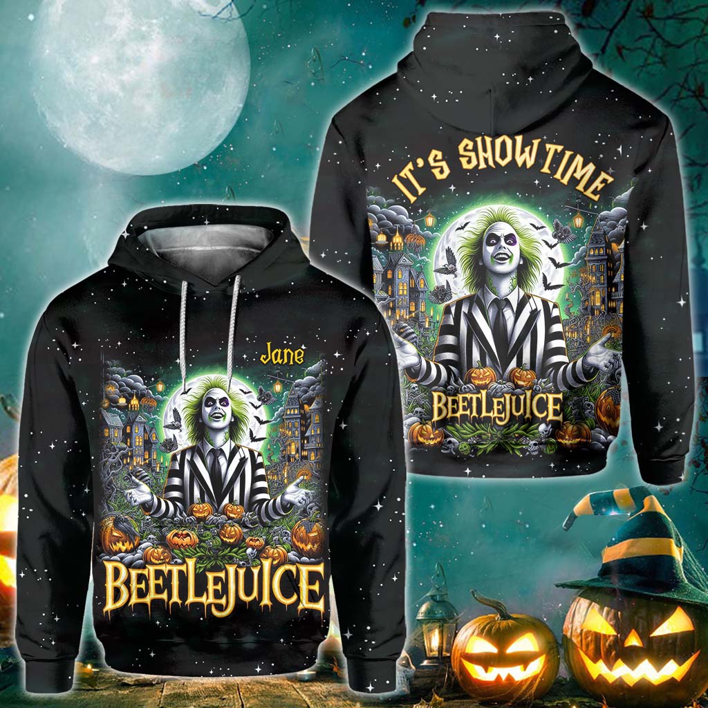 Personalized Beetlejuice All Over Shirt Custom Name Halloween Gift All Over Shirt GradoCreations