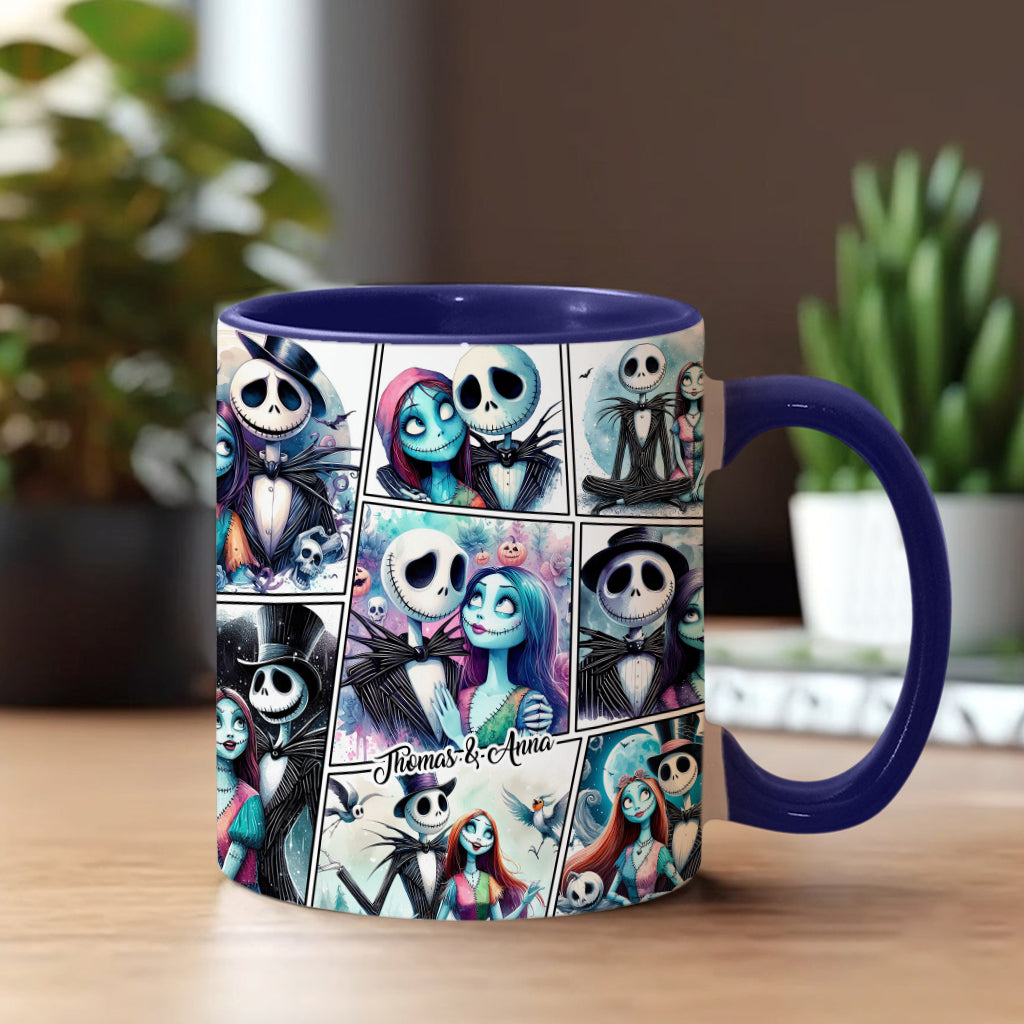 Personalized Nightmare Accent Mug Custom Name Halloween Gift Accent Mug GradoCreations