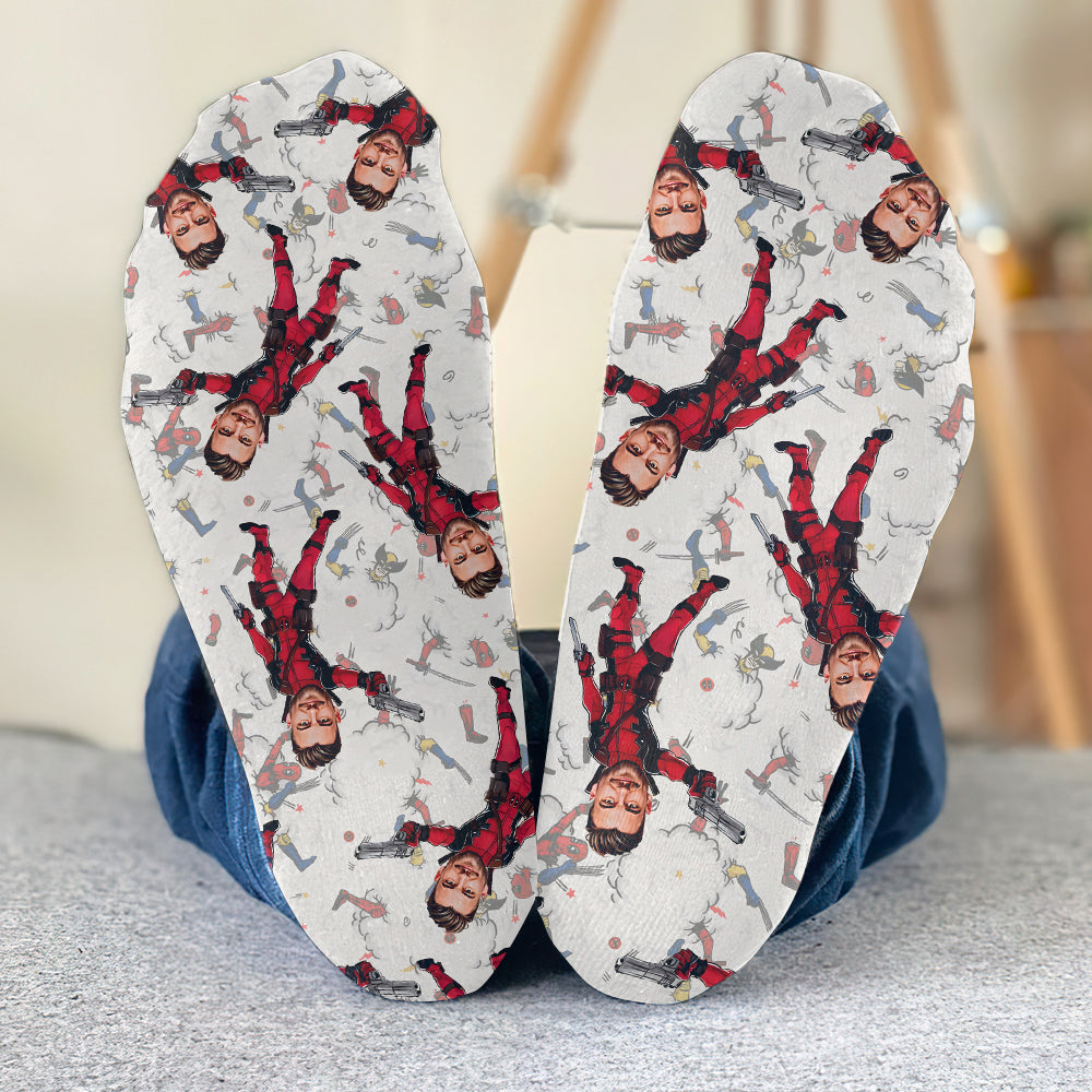 Personalized Funny Socks Custom Face Gift for Nerds Socks GradoCreations