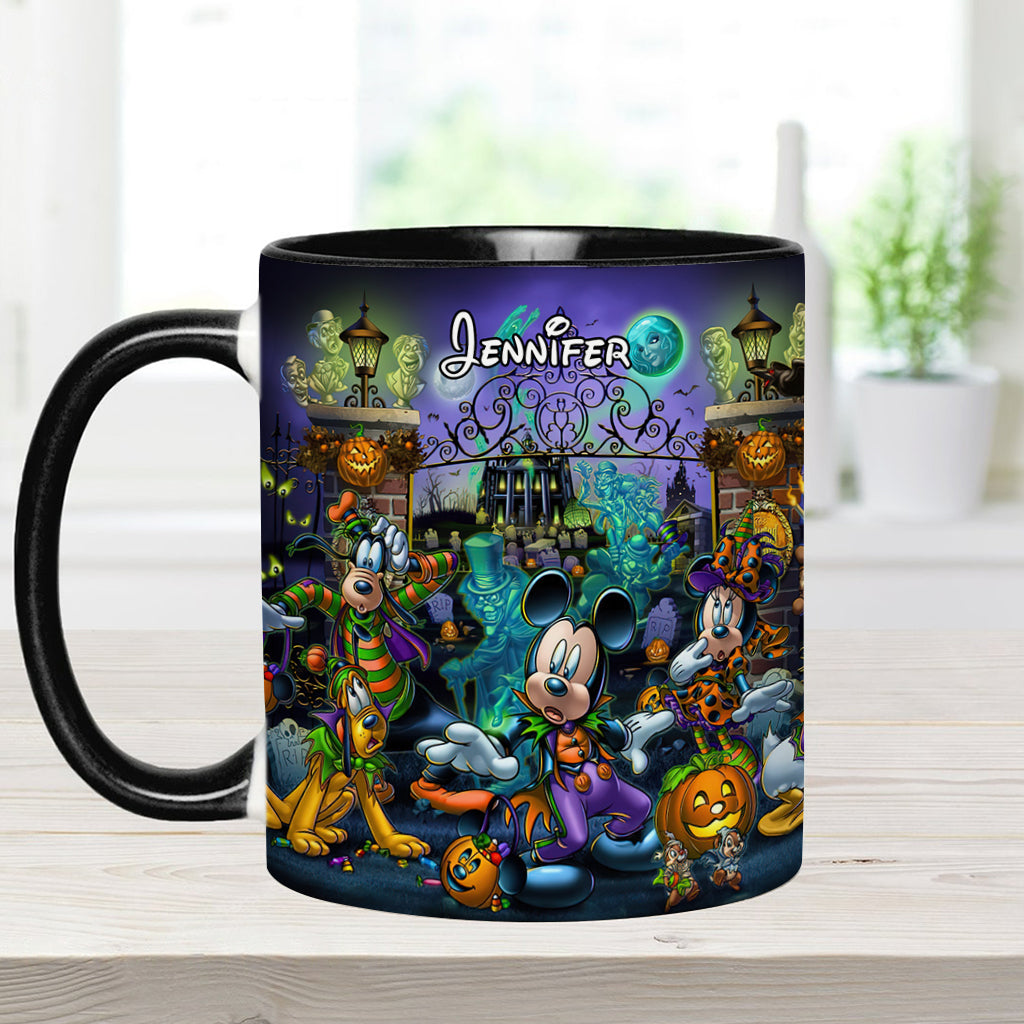 Personalized Halloween Accent Mug Custom Name Gift Idea Accent Mug GradoCreations