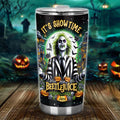 Personalized Halloween Tumbler Custom Name Gift for Beetlejuice Fan Tumbler GradoCreations