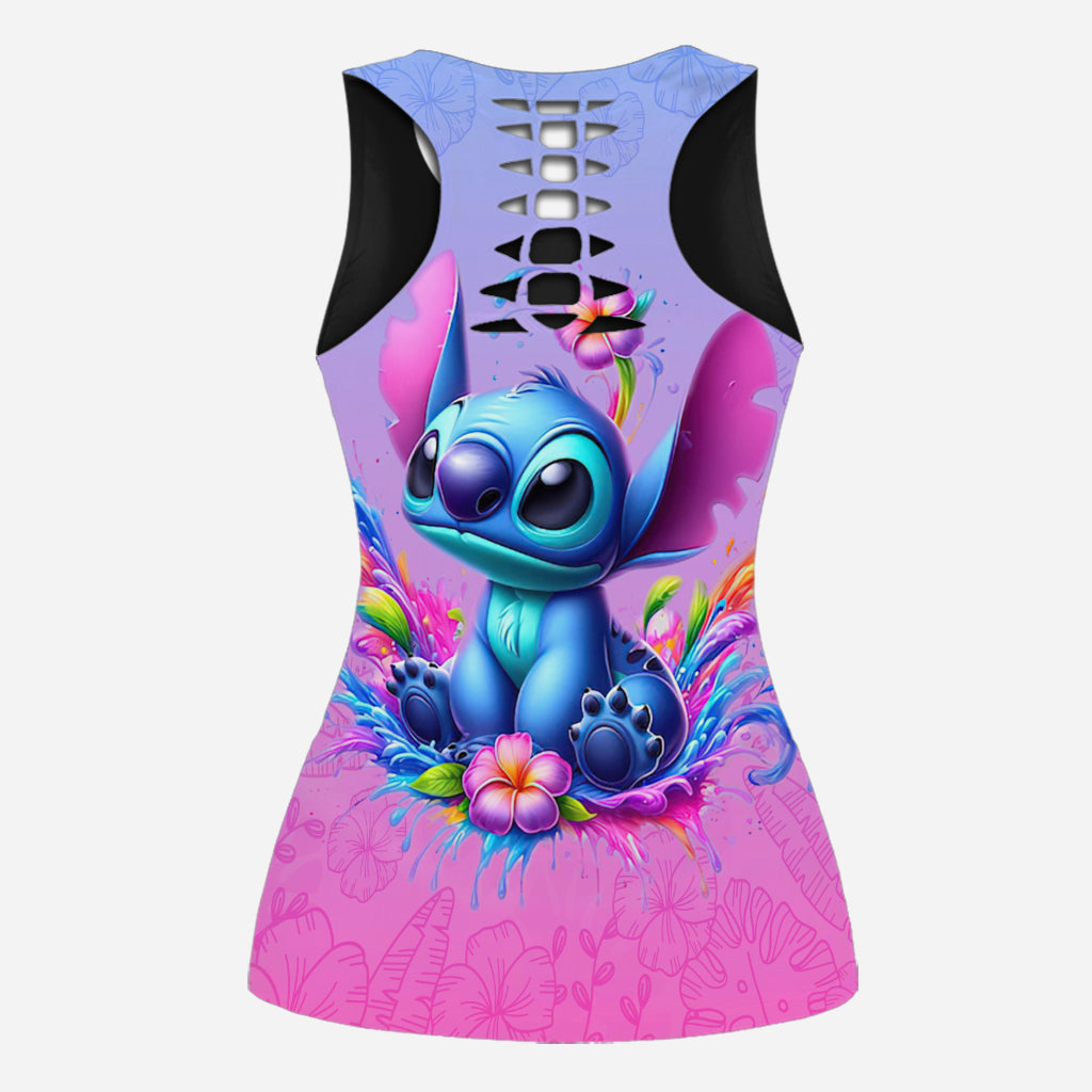 Personalized Ohana Hollow Tank Top & Women Shorts Gift for Kids Hollow Tank Top & Women Shorts GradoCreations