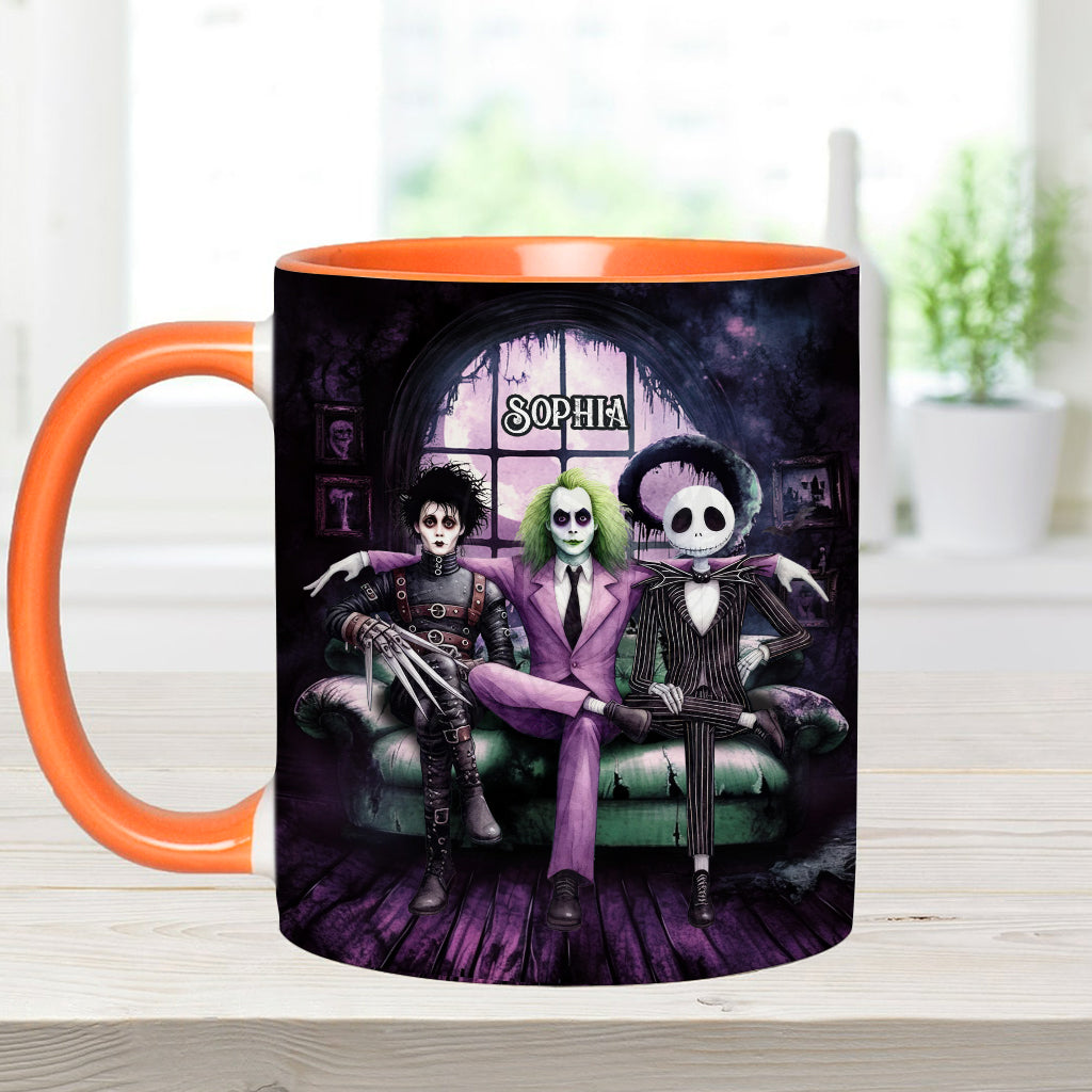 Personalized Accent Mug with Custom Name for Halloween Gift Accent Mug GradoCreations