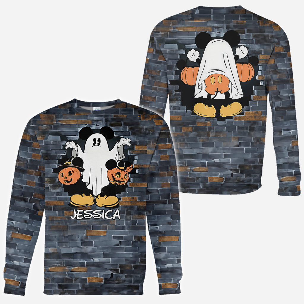 Funny Personalized Ghost Mouse All Over Shirt for Kids & Adults All Over Shirt GradoCreations