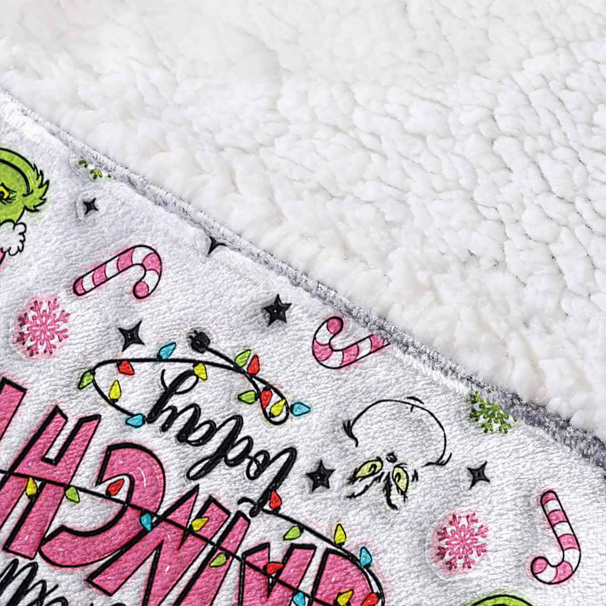 Personalized Grinchy Blanket Hoodie Custom Name Gift for Kids Blanket Hoodie GradoCreations