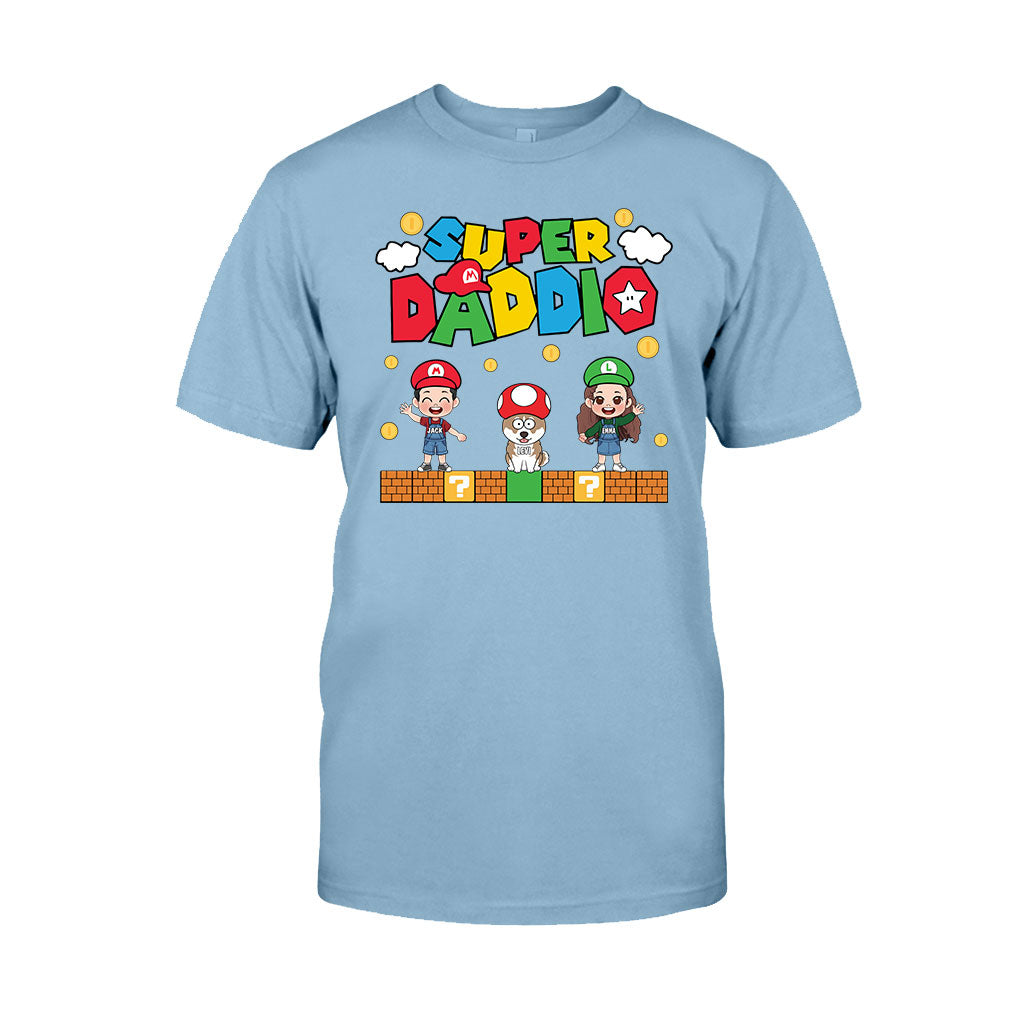 Personalized Super Daddio T-shirt & Hoodie Gift for Dad T-shirt & Hoodie GradoCreations