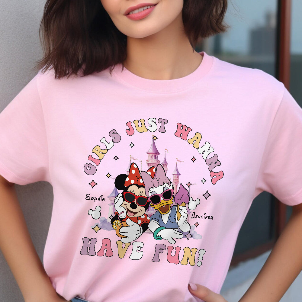 Personalized Girls Just Wanna Have Fun T-shirt & Hoodie for Kids T-shirt & Hoodie GradoCreations