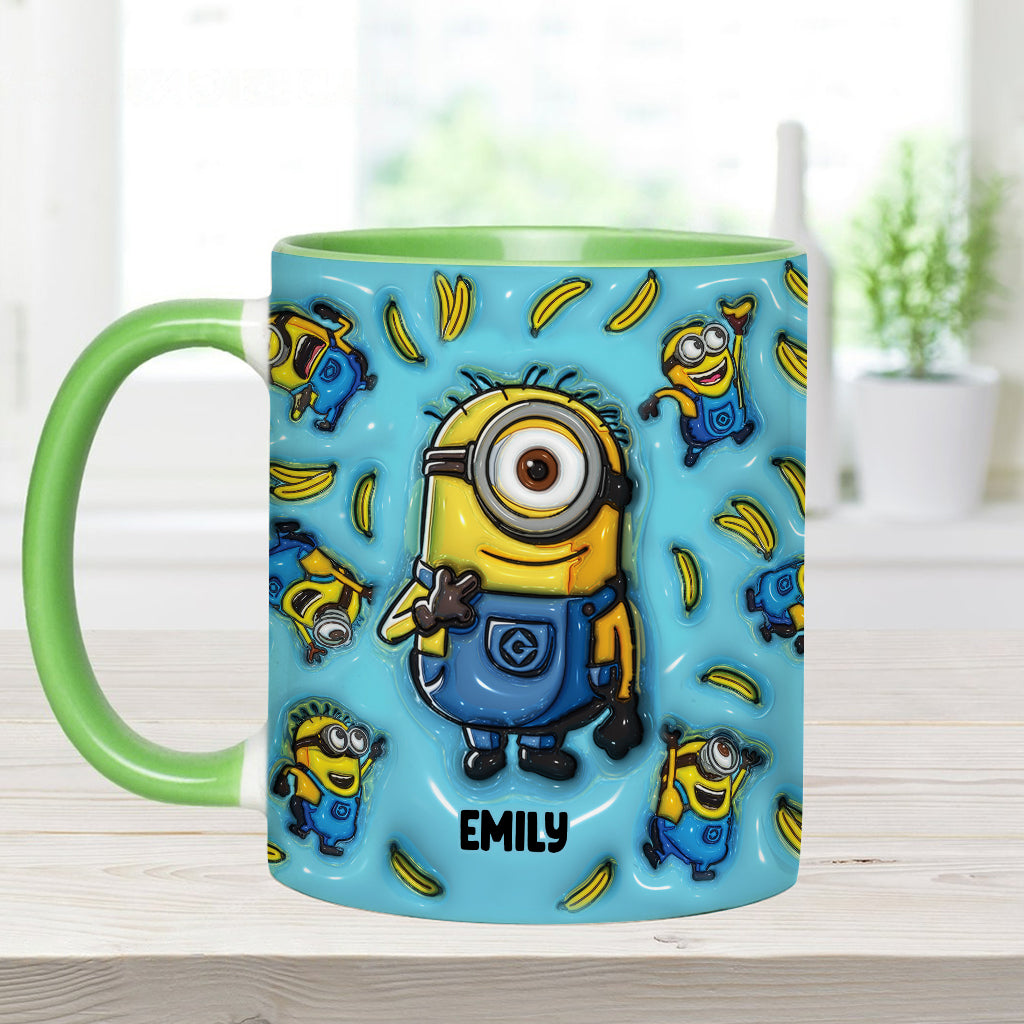 Personalized Minion Mug Custom Name Gift Idea for Kids Accent Mug GradoCreations