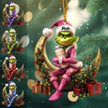 Personalized Naughty Green Lady Christmas Ornament Custom Name Gift Ornament GradoCreations