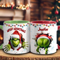 Personalized Merry Grinchmas Accent Mug Custom Name Gift Accent Mug GradoCreations