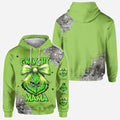 Personalized Grinch All Over Shirt Custom Christmas Gift for Mom All Over Shirt GradoCreations