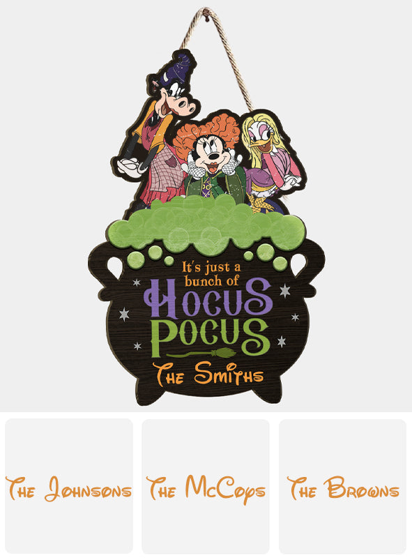Personalized Hocus Pocus Wood Sign Custom Family Name Gift Wood Sign GradoCreations