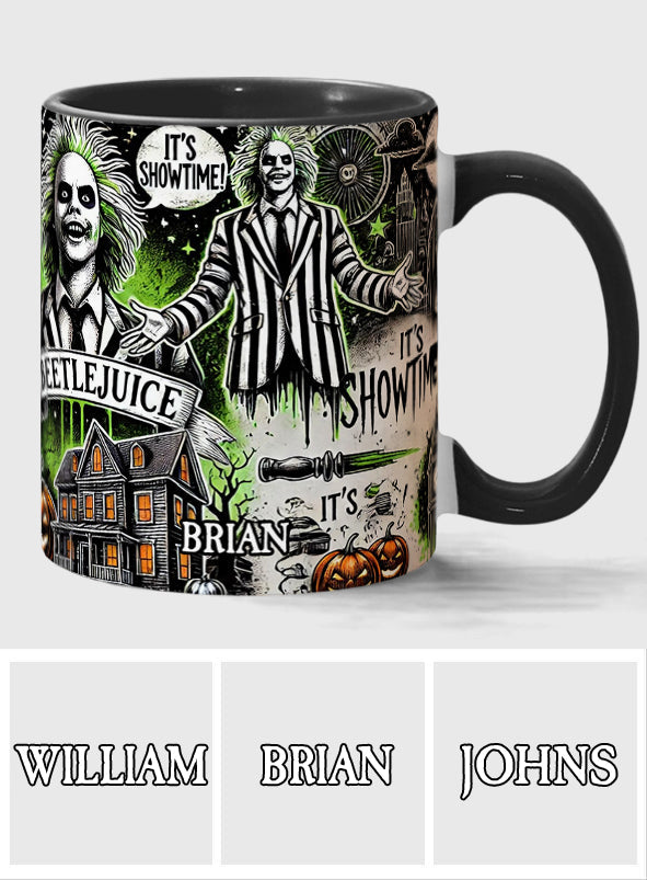 Personalized Halloween Accent Mug Custom Name Gift Idea Accent Mug GradoCreations