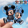 Personalized Chicano Mouse Keychain Custom Name Gift Keychain GradoCreations