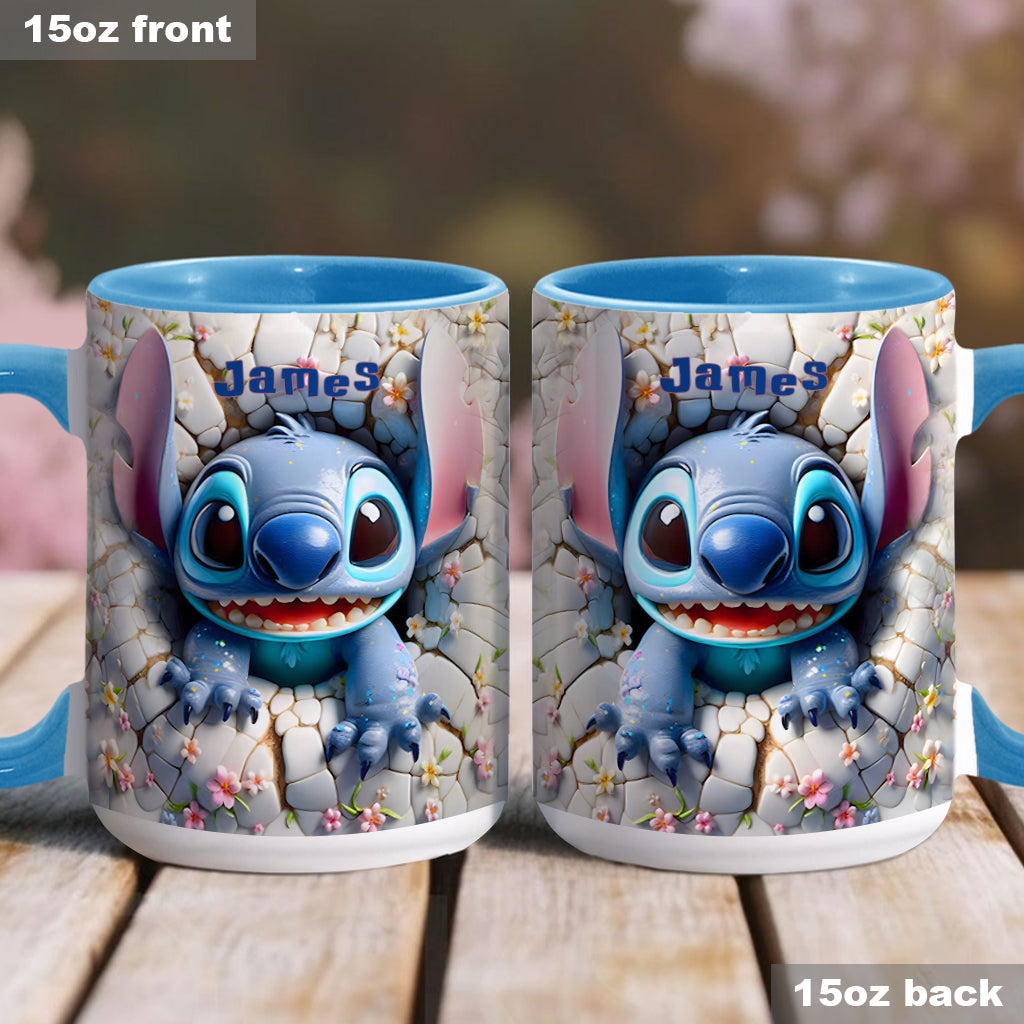 Personalized Ohana Accent Mug Custom Name Gift for Kids Accent Mug GradoCreations