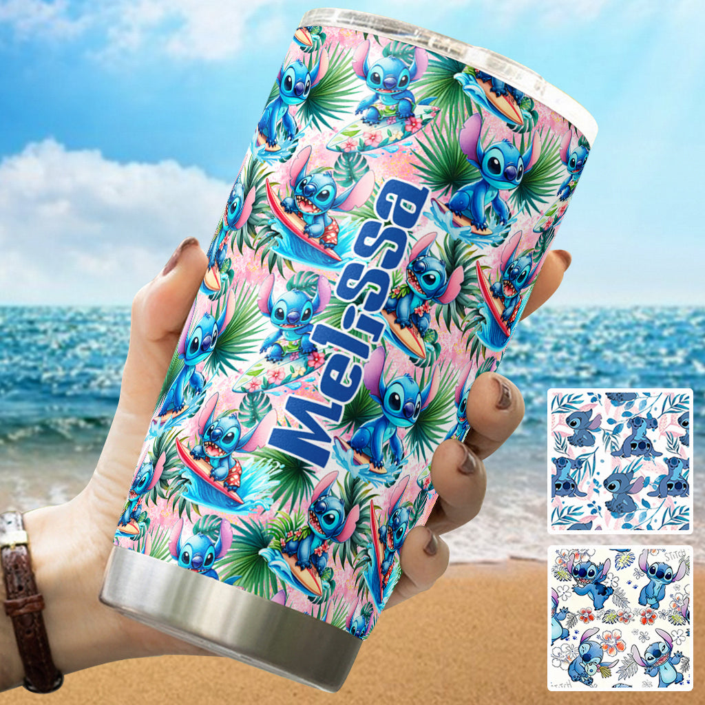 Personalized Ohana Tumbler Custom Name Summer Vibes Gift Tumbler GradoCreations
