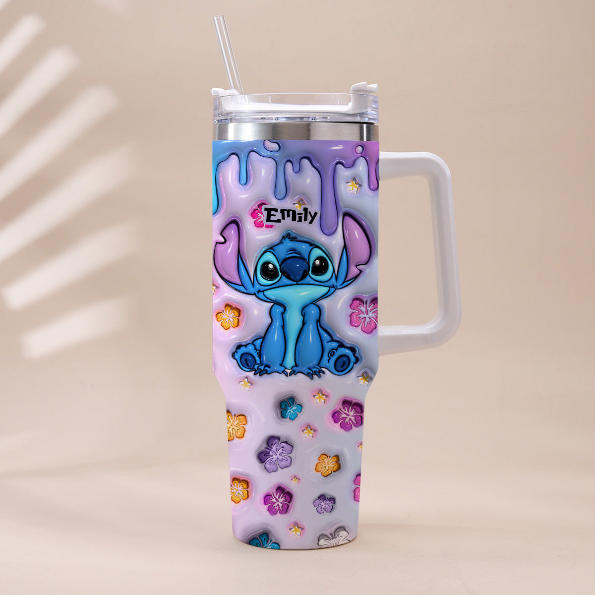 Personalized Ohana Tumbler with Handle Custom Name Gift Idea Tumbler With Handle GradoCreations