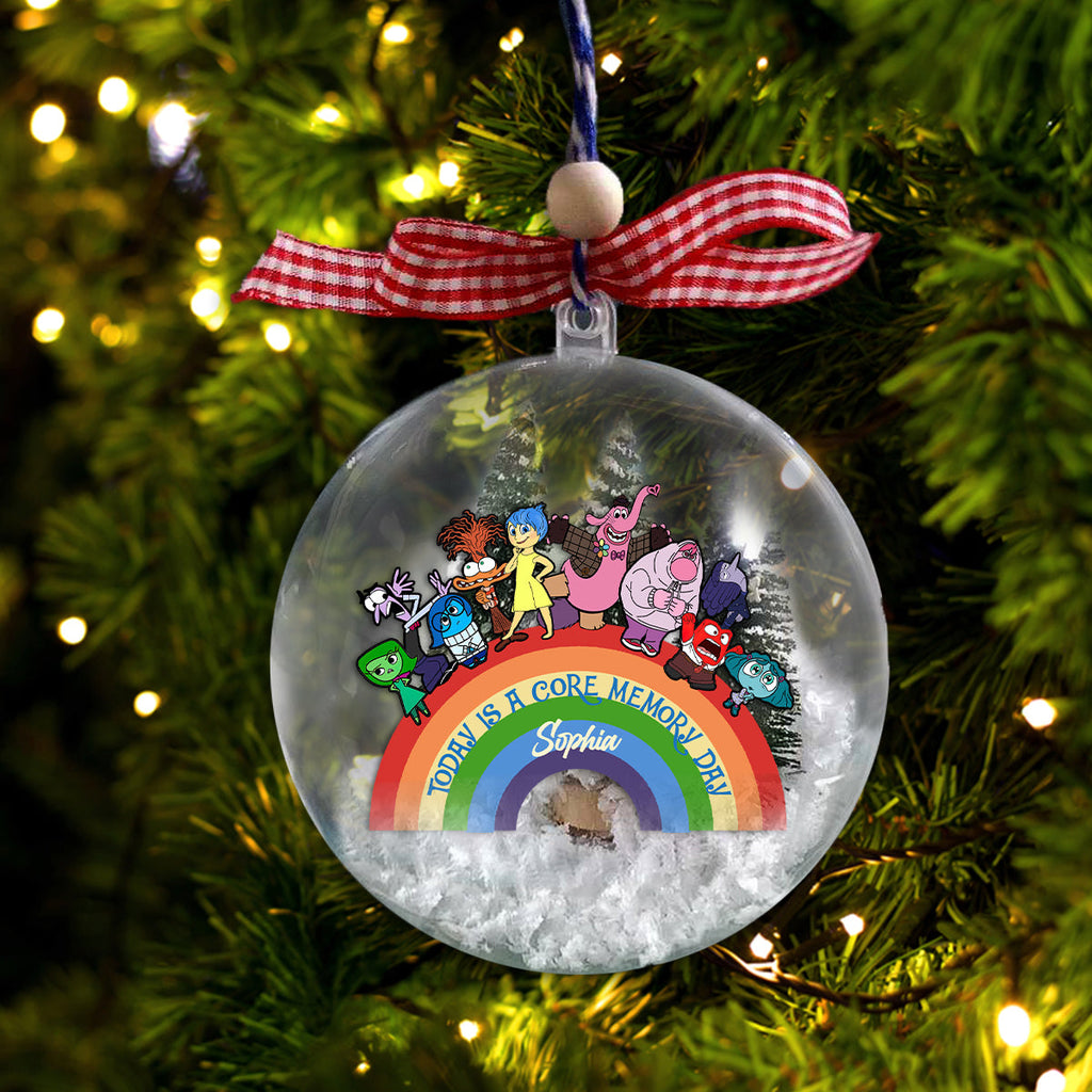 Personalized Snow Globe Ornament Custom Name Holiday Gift Snow Globe Ornament GradoCreations