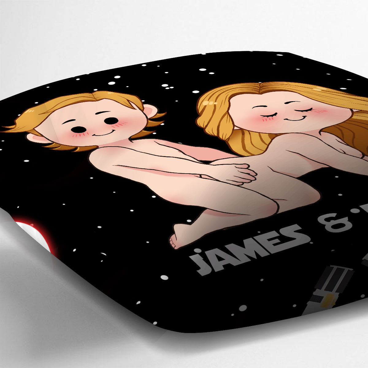 Personalized Use The Force Throw Pillow Custom Couple Gift Throw Pillow GradoCreations