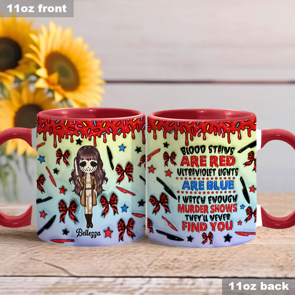 Personalized Accent Mug for Murder Mystery Lovers - Fun Gift Accent Mug GradoCreations