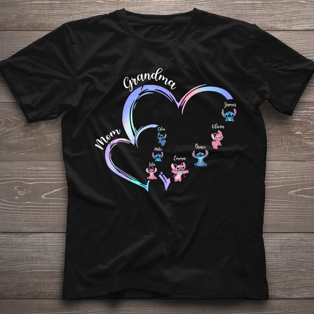 Personalized Grandma T-Shirt & Hoodie with Ohana Design for Family Gifts T-shirt & Hoodie GradoCreations