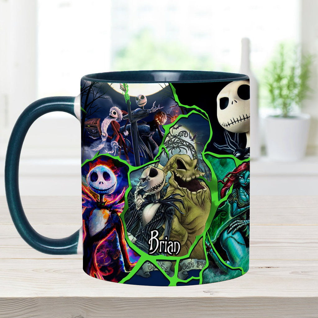 Personalized Nightmare Accent Mug Custom Name Funny Gift for Friends Accent Mug GradoCreations