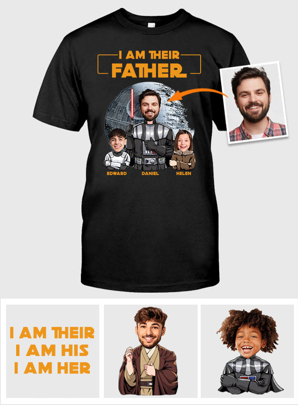 Custom I Am Their Father T-shirt & Hoodie Gift for Dad T-shirt & Hoodie GradoCreations