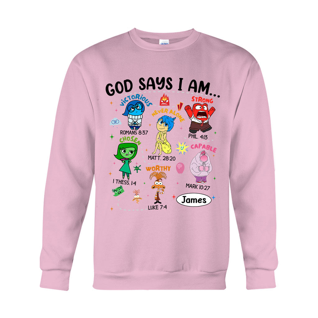 Personalized God Says I Am T-shirt & Hoodie for Kids T-shirt & Hoodie GradoCreations