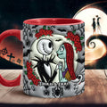Personalized Nightmare Accent Mug for Couples | Custom Name Gift Accent Mug GradoCreations