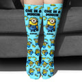Personalized Minion Socks Custom Name Fun Gift for Kids Socks GradoCreations