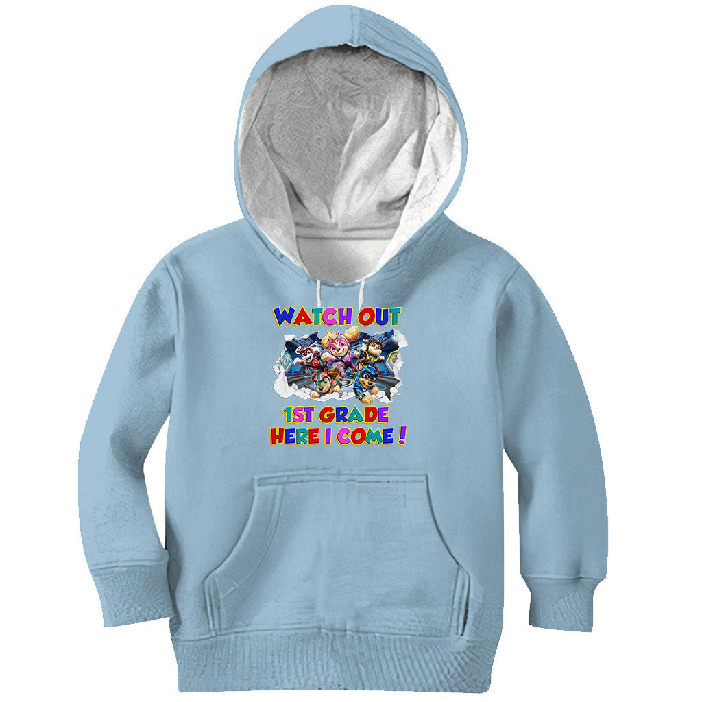 Personalized Kids T-Shirt with Watch Out Design for Back to School Kid Shirt GradoCreations