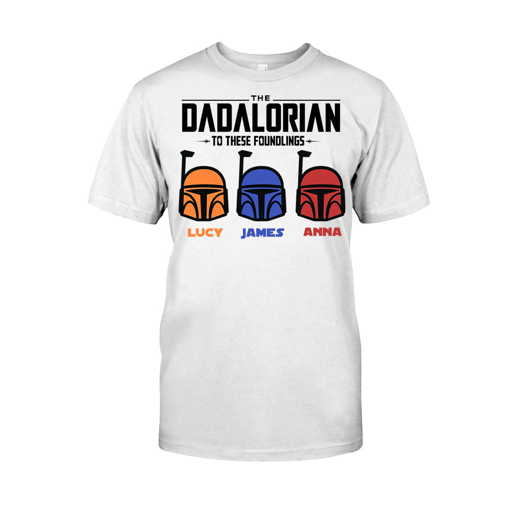 Personalized Dadalorian T-Shirt & Hoodie Gift for Dad | Custom Family Names T-shirt & Hoodie GradoCreations