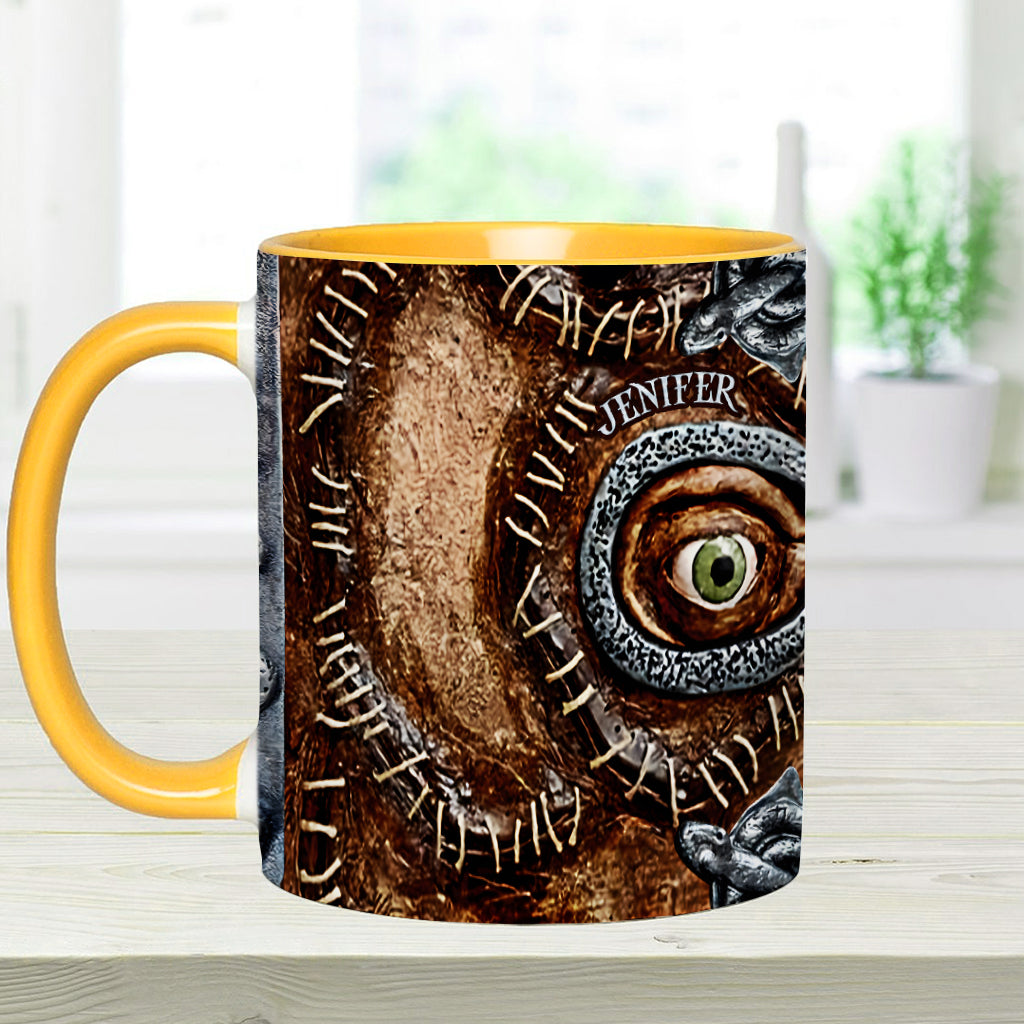 Personalized Three Witches Accent Mug Custom Name Gift for Halloween Accent Mug GradoCreations