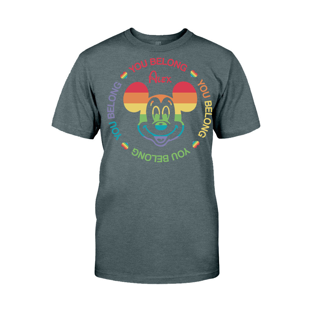 Personalized LGBT Pride T-shirt & Hoodie with Custom Name T-shirt & Hoodie GradoCreations