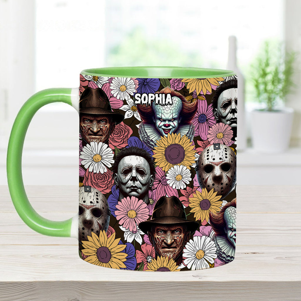 Personalized Horror Movie Accent Mug with Custom Name Gift Accent Mug GradoCreations