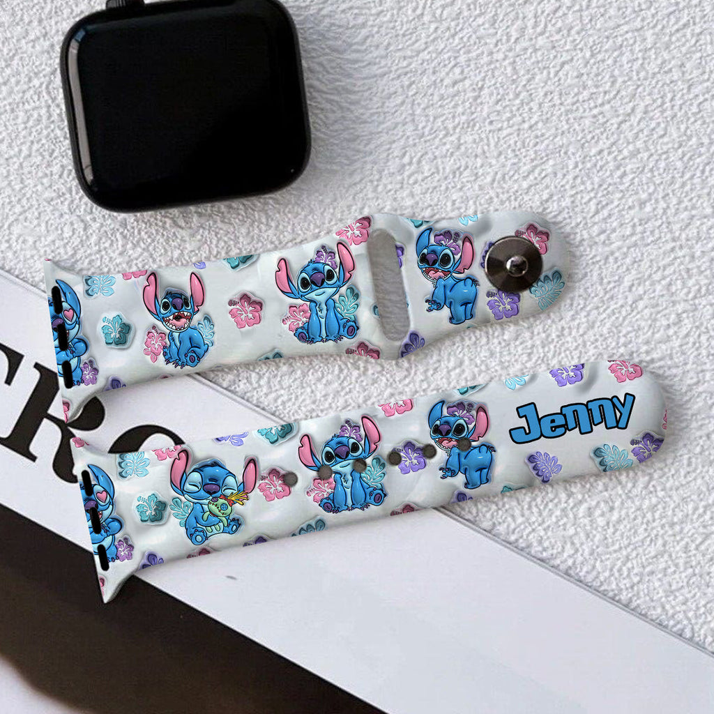 Personalized Stitch Apple Watch Band Custom Name Gift for Her Apple Watch Band GradoCreations