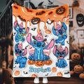 Personalized Spooky Ohana Blanket for Kids | Halloween Gift Blanket GradoCreations
